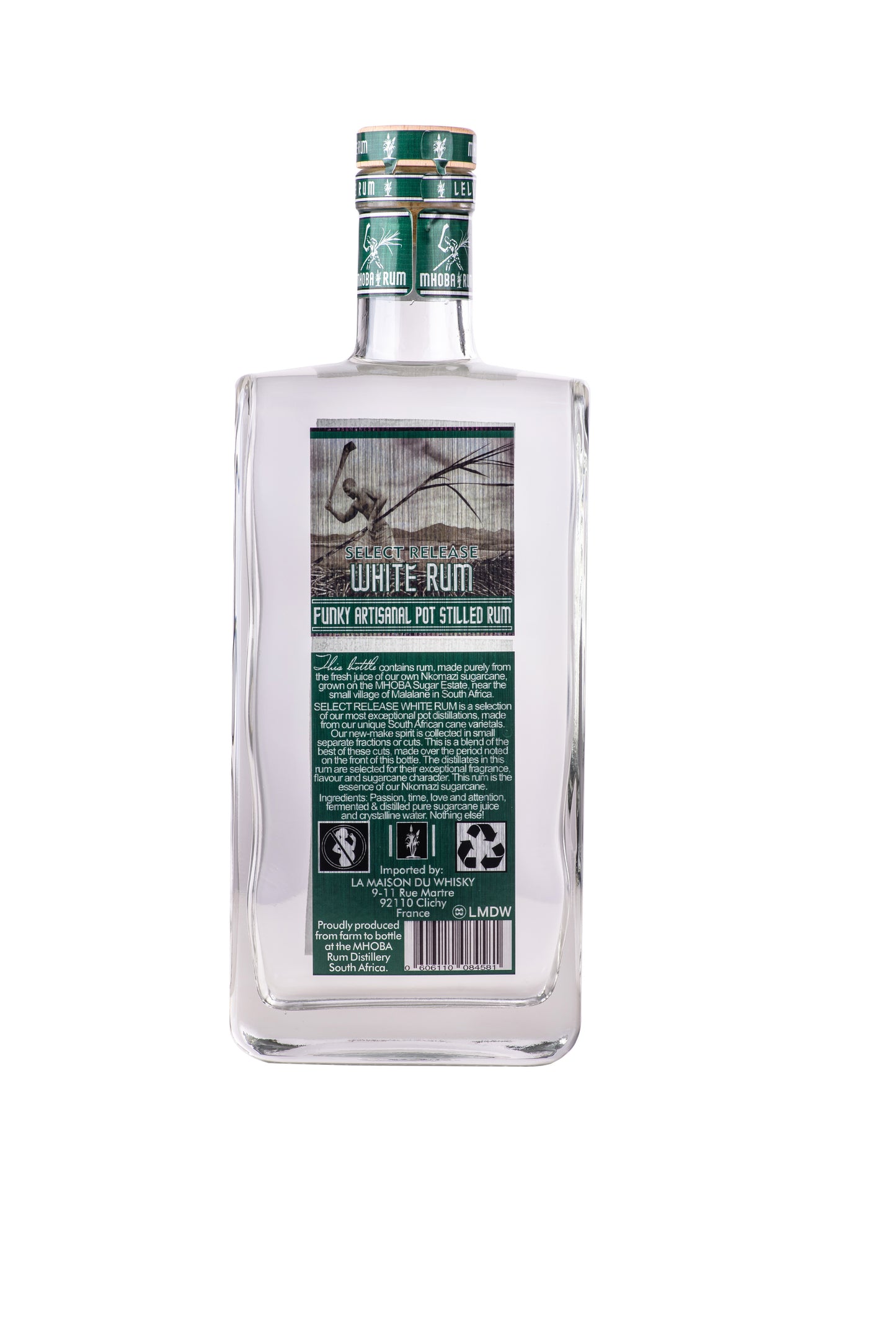 MHOBA Select Release White Rum 750ml 58% ABV