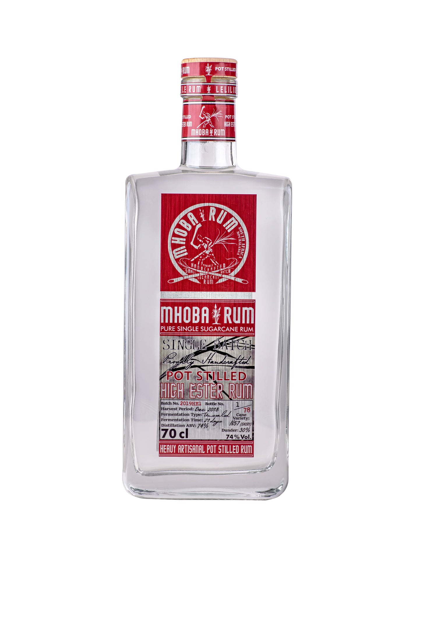 MHOBA Pot Stilled High Ester Rum 750ml 65.2% ABV