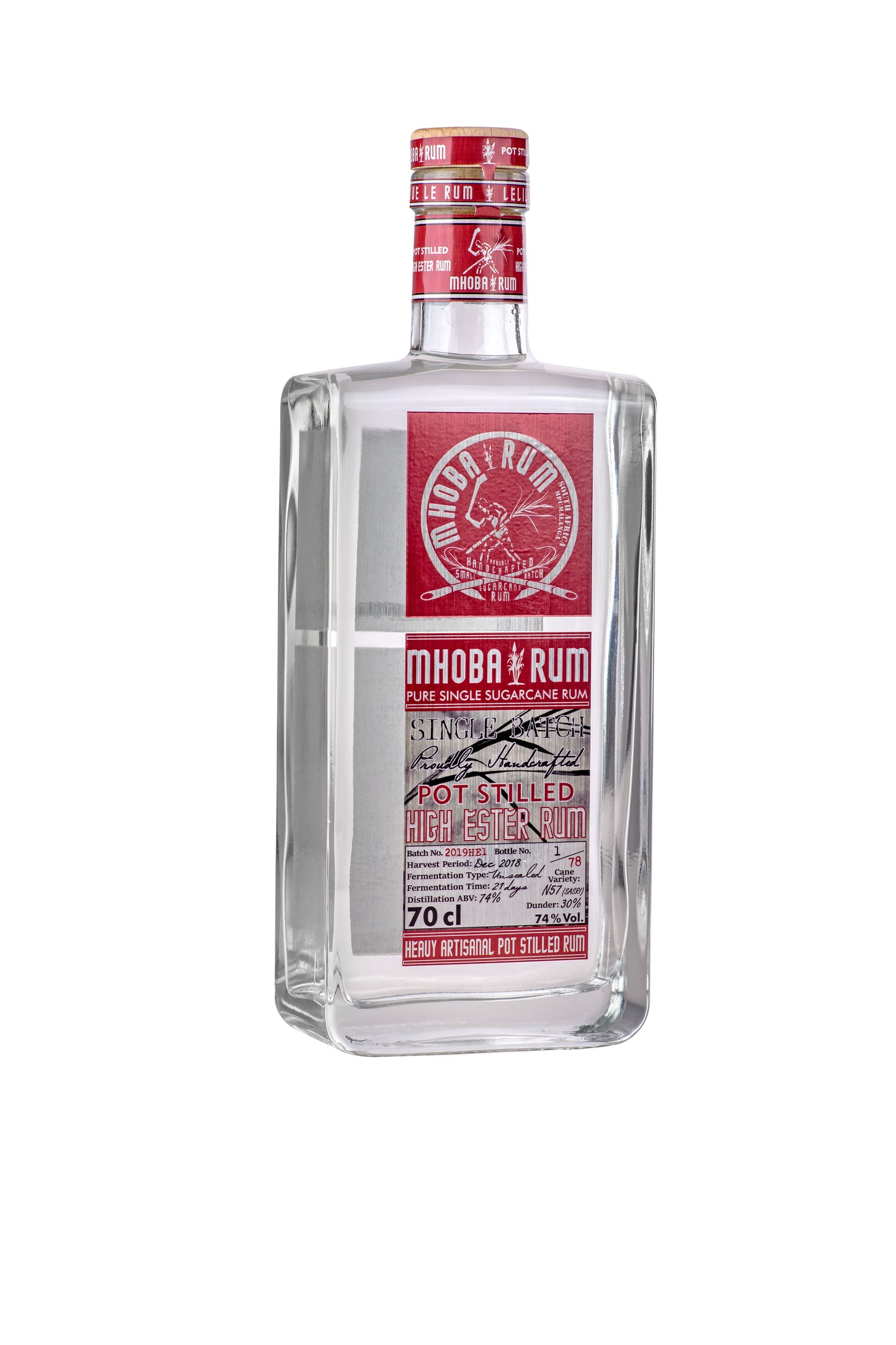 MHOBA Pot Stilled High Ester Rum 750ml 65.2% ABV