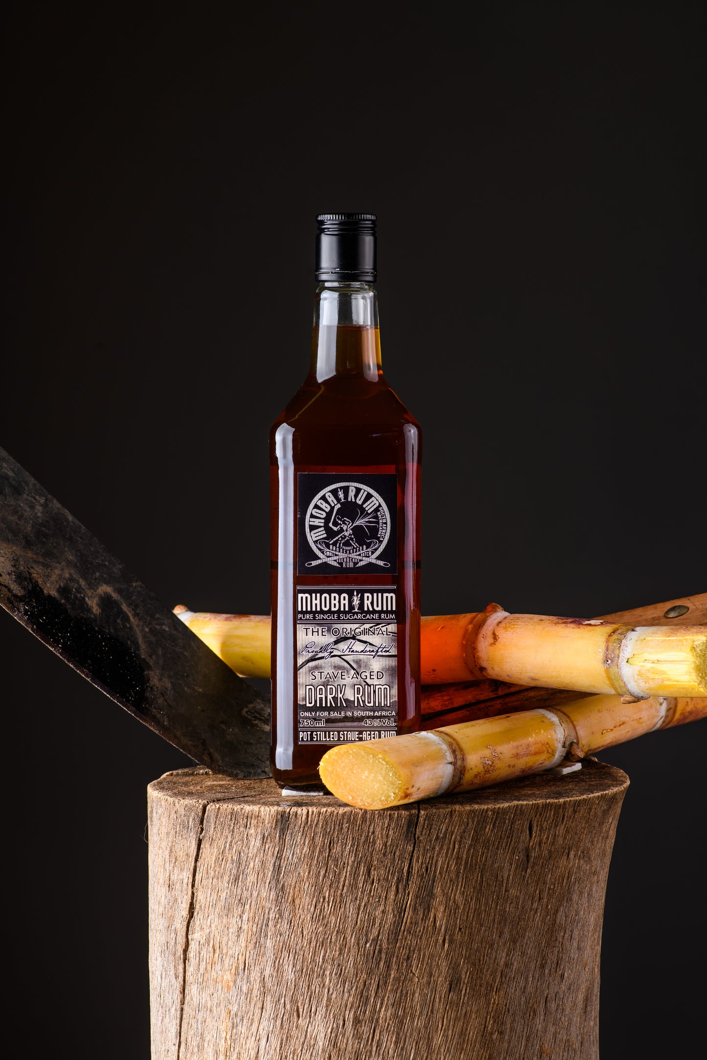 MHOBA Original Staved-Aged Dark Rum 750ml 43% ABV