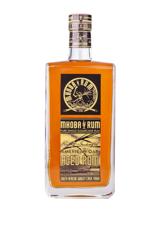 MHOBA American Oak Staved Aged Rum 750ml 43% ABV